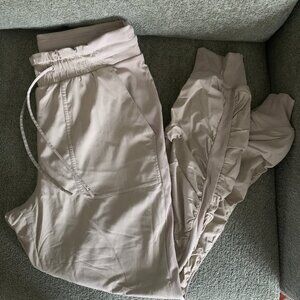 Lululemon Dance Studio Mid-Rise Jogger Full Length lined size 8 oatmeal